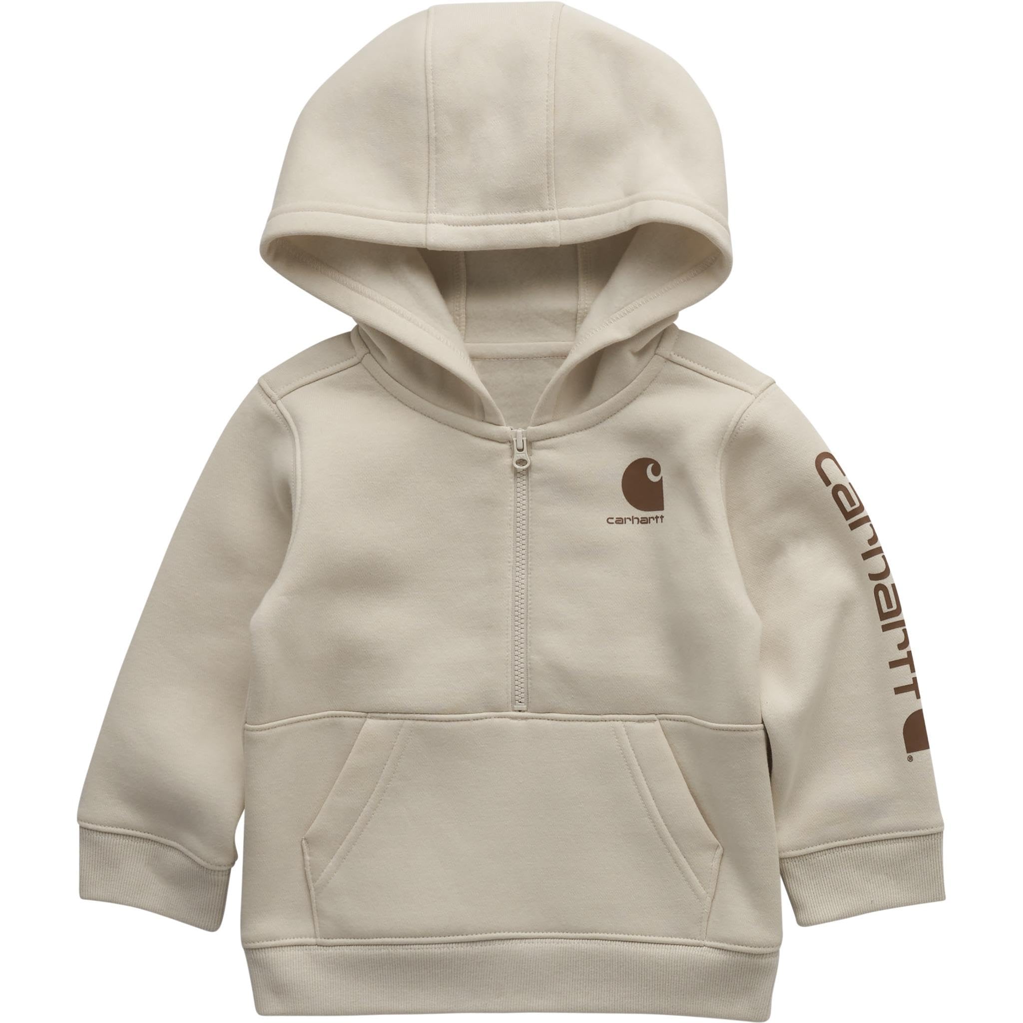 Carhartt Baby & Toddler Boys' Half-Zip Hooded Pullover Sweatshirt